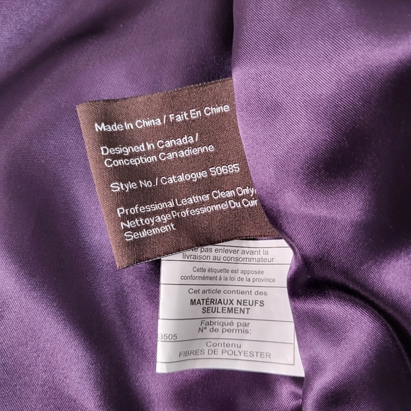 Women's Black Danier Leather Jacket. Size XXL. - Picture 13 of 15